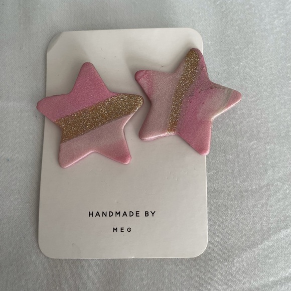 Handmade Clay earrings - Picture 1 of 1